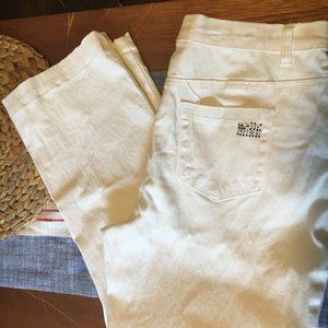 DG Diane Gilman White Jeans Size 14